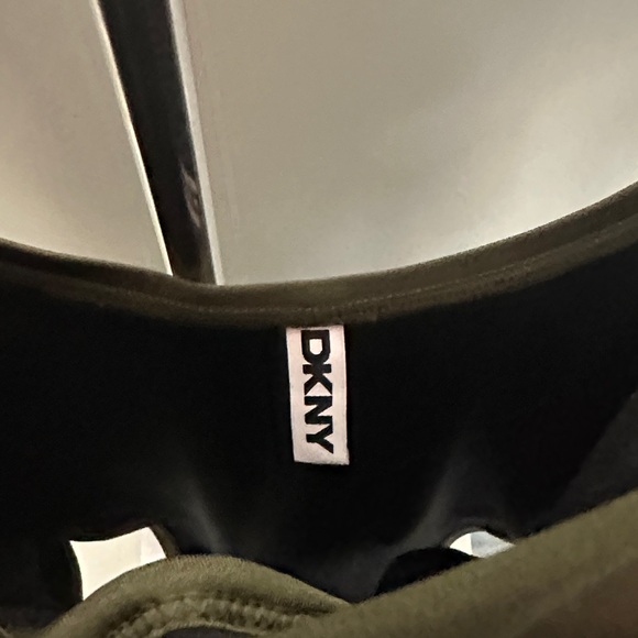 DKNY Olive Twist-Front Swimsuit - Picture 4 of 8